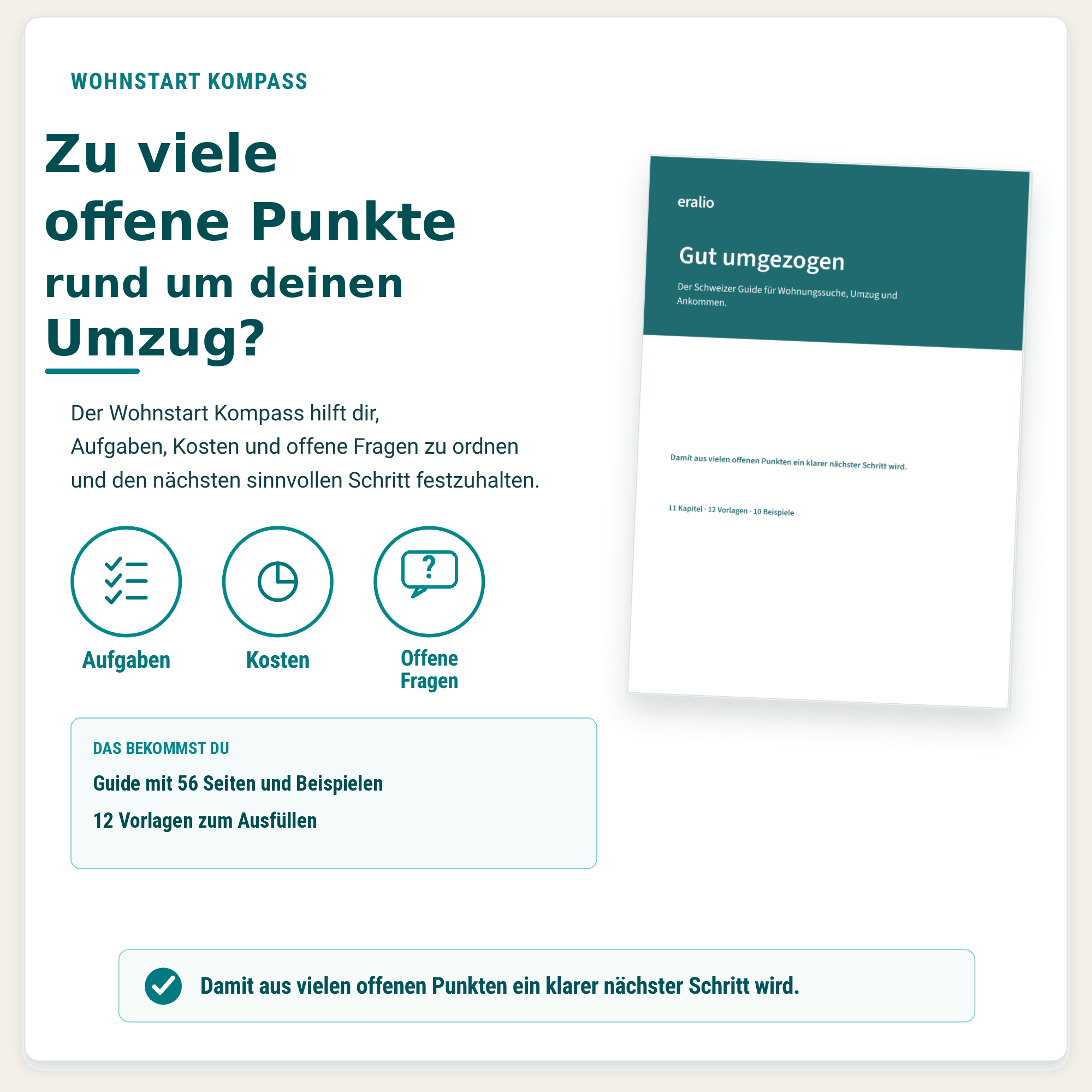 Produktdarstellung des Wohnstart Kompass